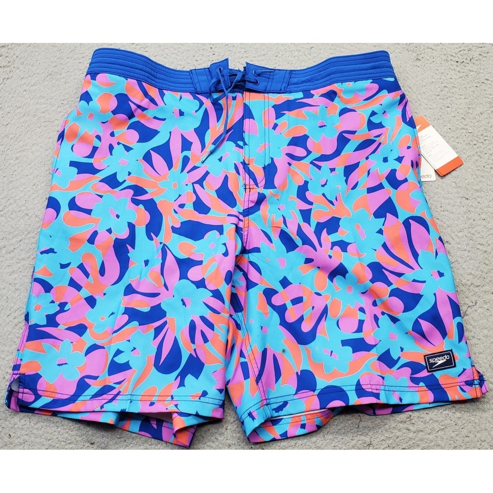 Speedo Bondi Boardshorts Mens XXL Multi Floral Durable Water Repellent UPF 50+